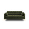 SOFA Mamaia aus strukturiertem Stoff grün 2 Sitzplätze - Grün, Textil (92/75/152cm) - Micadoni