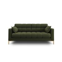 SOFA Mamaia aus strukturiertem Stoff grün 2 Sitzplätze - Grün, Textil (92/75/152cm) - Micadoni