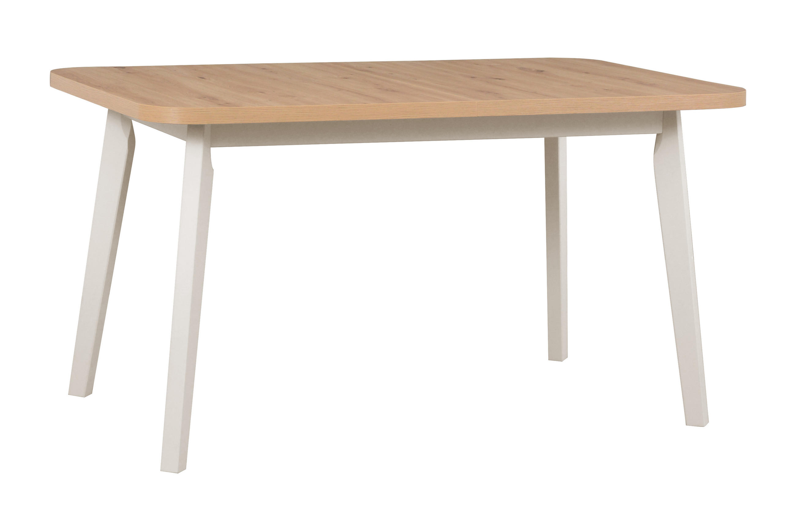 ESSTISCH Oslo 6 - Beige/Eiche Artisan, Holz (80/140/75cm) - Leaf Design