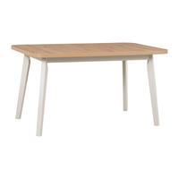 ESSTISCH Oslo 6 - Beige/Eiche Artisan, Holz (80/140/75cm) - Leaf Design