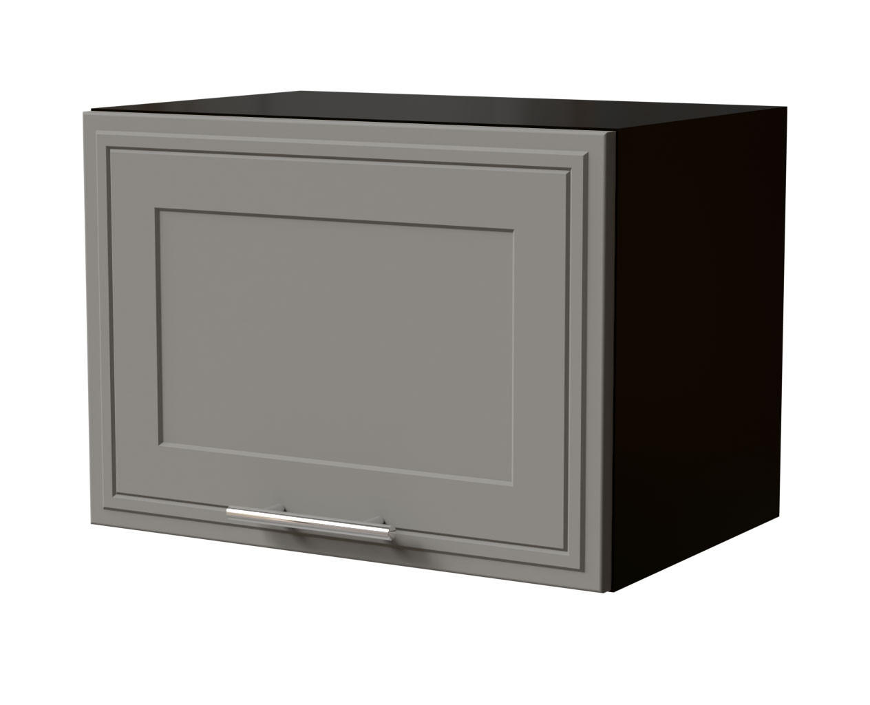 KLAPPHÄNGESCHRANK Salo W4B/50 Schwarz / Dust Grey Matt 50 / 32,5 / 36cm - Schwarz/Grau, Holz/Holzwerkstoff (50/36/32.5cm) - Feldmann-Wohnen