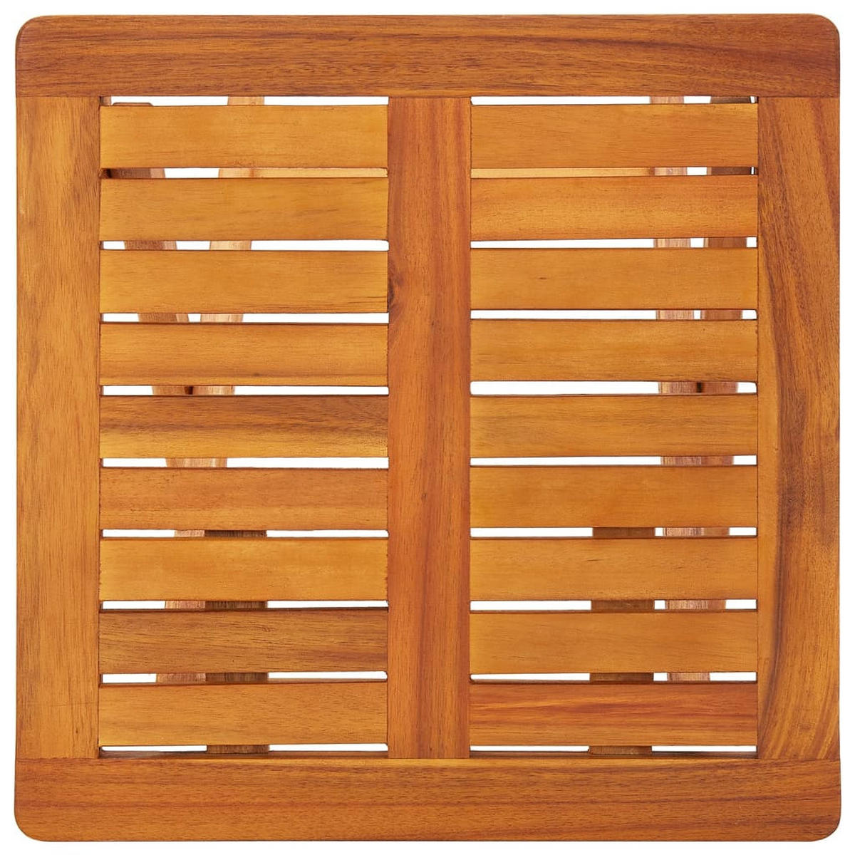 SONNENLIEGEN 2er set Mit Tisch Und Auflagen Massivholz Akazie - Grau, Holz/Textil (40/40/40cm) - vidaXL