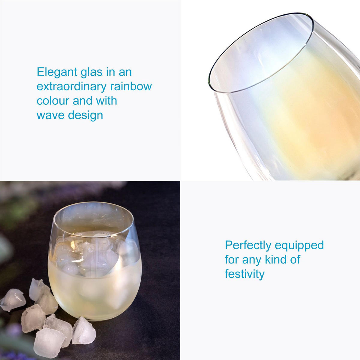 TRINKGLAS SET 380 ml (2-tlg) - Transparent, Glas (0.38L) - Intirilife