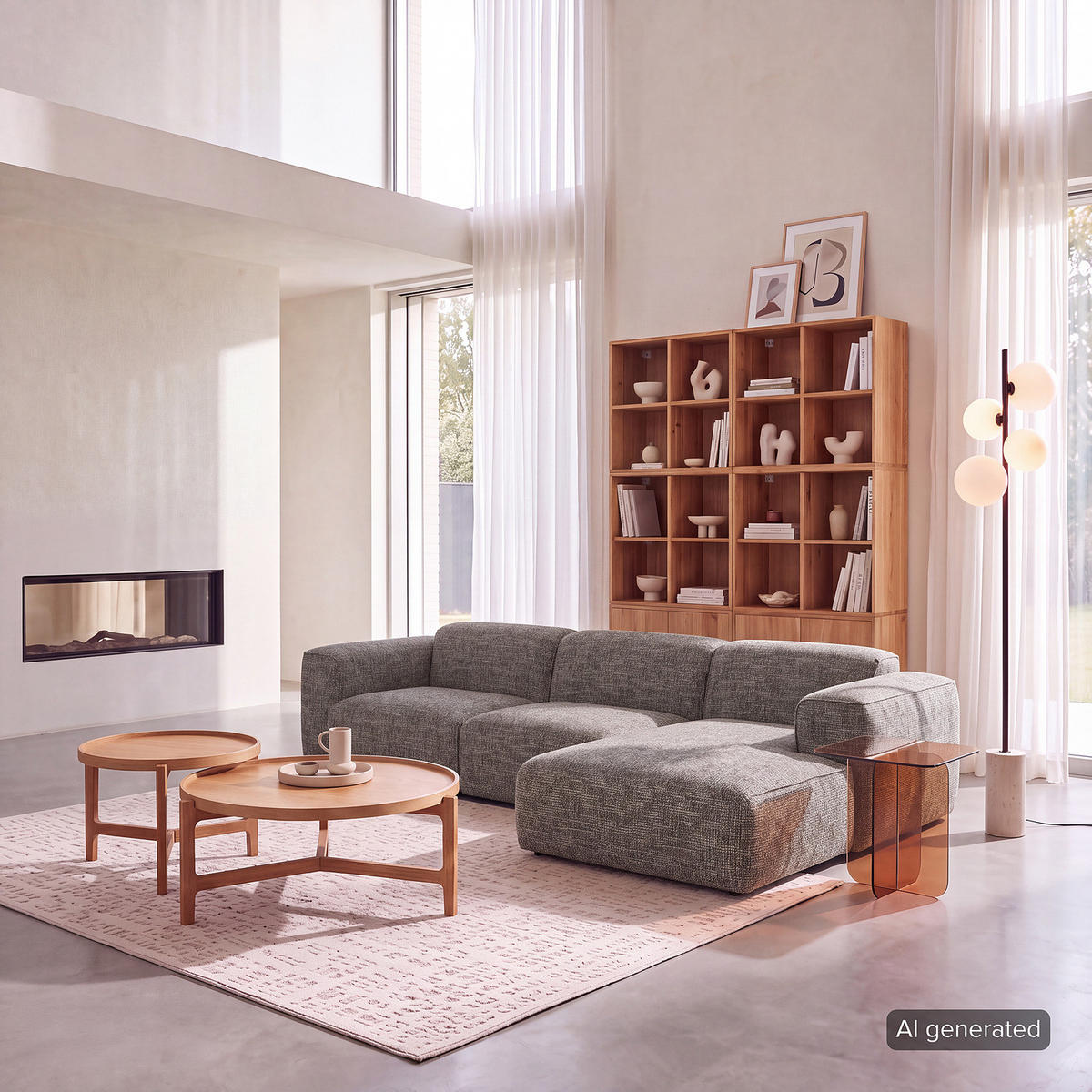 3-SITZER ECKSOFA mit Longchair - Schwarz/Grau, Kunststoff/Textil (284/173cm) - home24