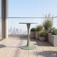 GARTENTISCH - Stahl - Salbeigrün, Metall (60/60/75cm) - home24