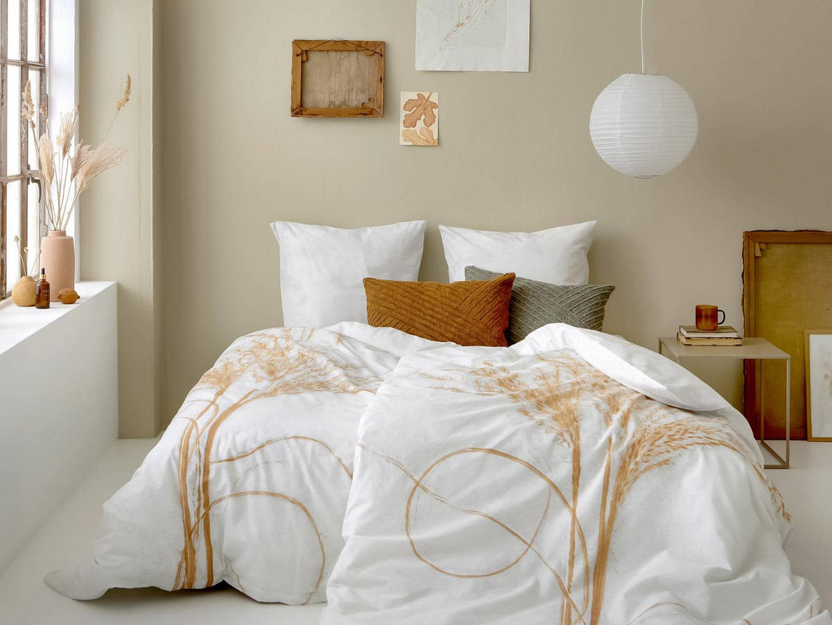 BETTWÄSCHE Botanicals weiß 135/200 cm Bio-Baumwolle - Weiß, Textil (135/200cm) - Södahl