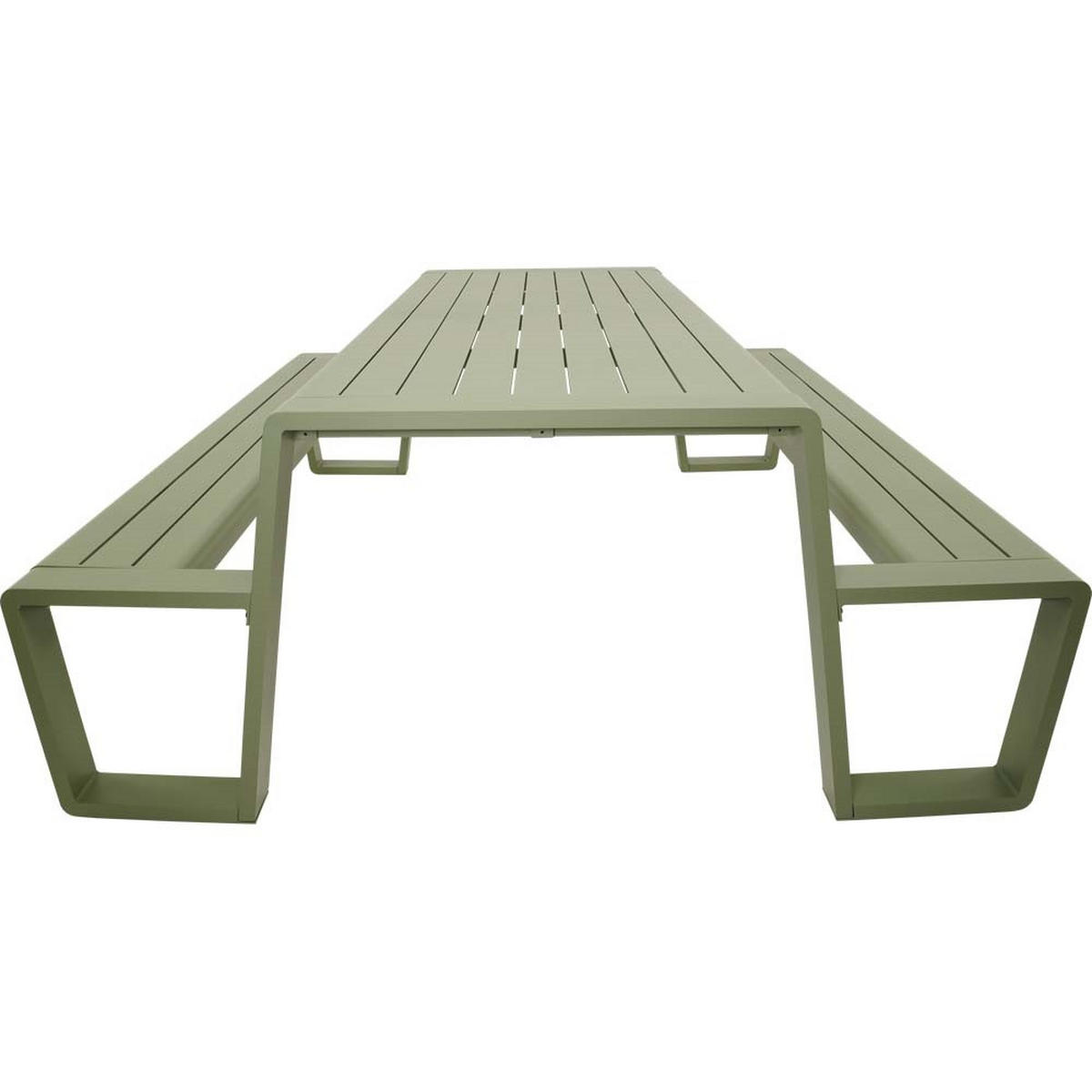 PICKNICK-SET Estilo - Grün - 220/183/74 cm - Grün, Metall - Lesli Living
