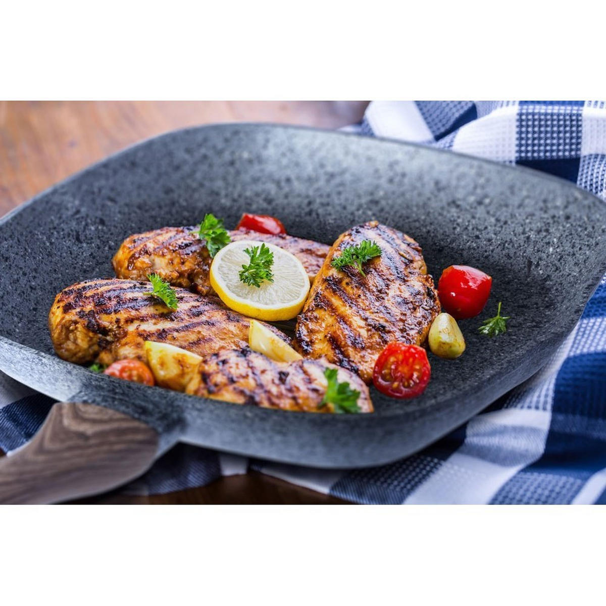 PFANNE Grau 28/28/4.5 cm BH1599 - Grau, Metall (28cm) - Berlinger Haus