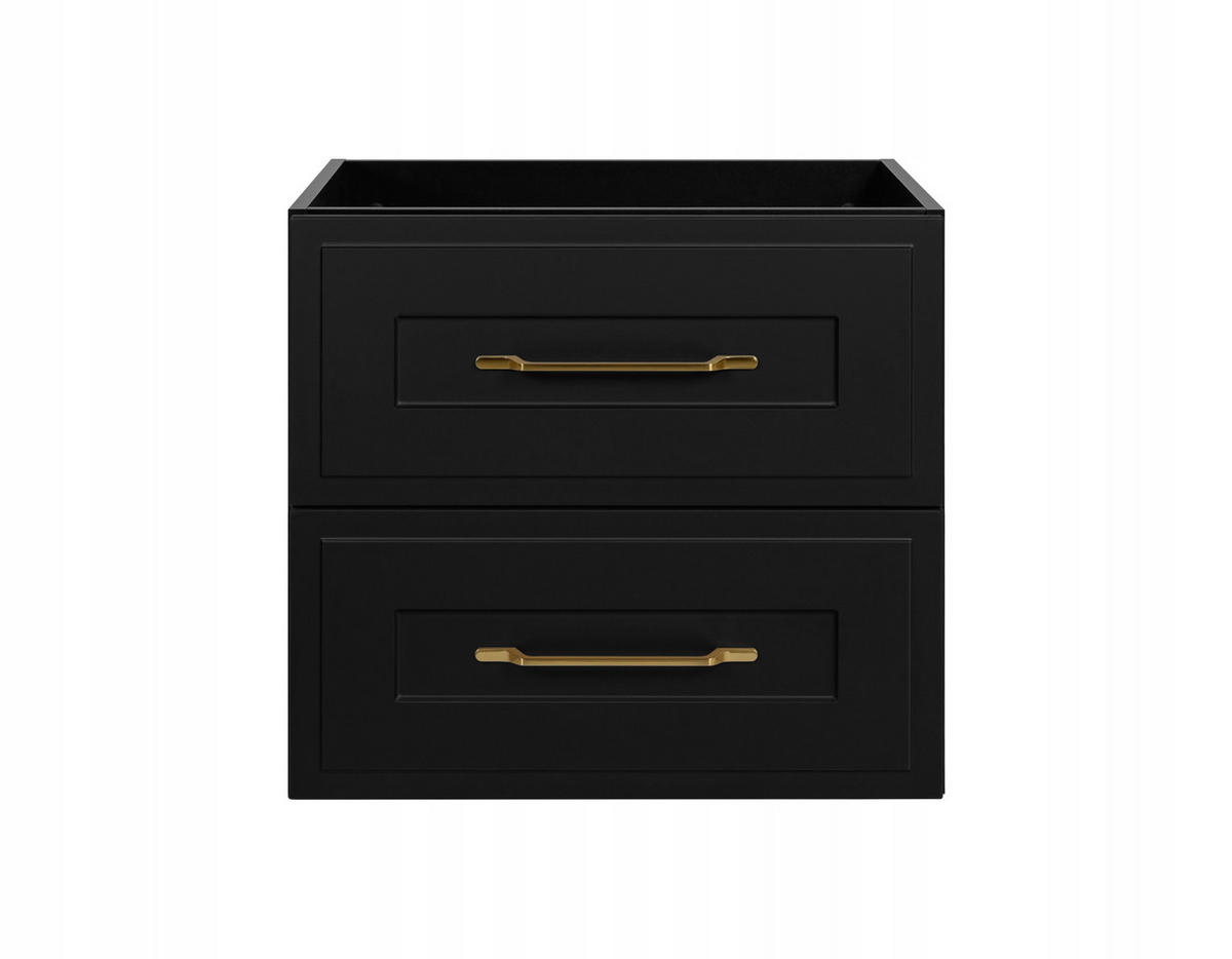 WASCHBECKUNTERSCHRANK CLASSIC 120 cm mit Arbeitsplatte Matt schwarz - Schwarz/Weiß, Holzwerkstoff (120/58/46cm) - Rodan