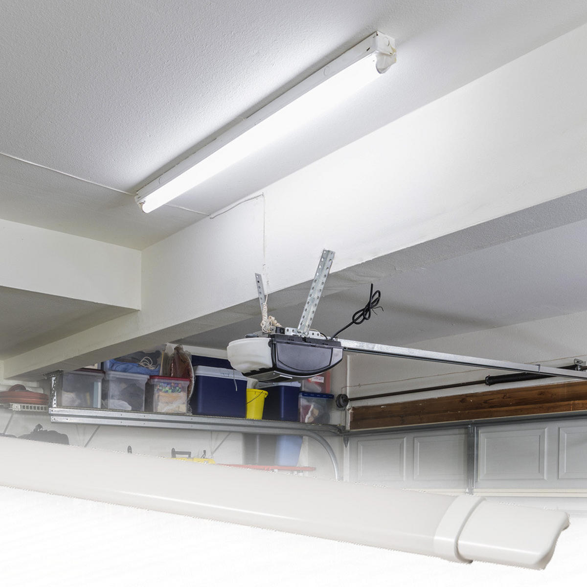 LED DECKENLEUCHTE Kunststoff Grau - Grau, Kunststoff (153/5.3/3.5cm)