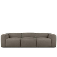 3-SITZER SOFA BUFFO, kühles Braun - Braun, Holz/Holzwerkstoff (290/73/96cm) - KONSIMO®
