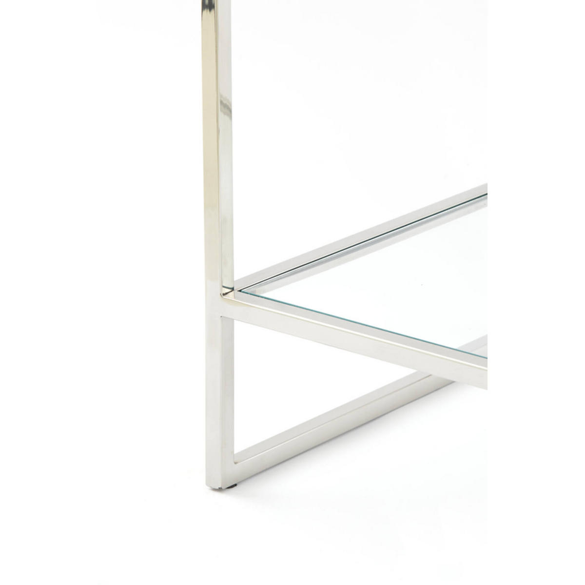 STANDREGAL MARIKI 55x40x180 cm, Glas-Metall, Silber - Silberfarben, Glas (40/180/55cm) - Light & Living