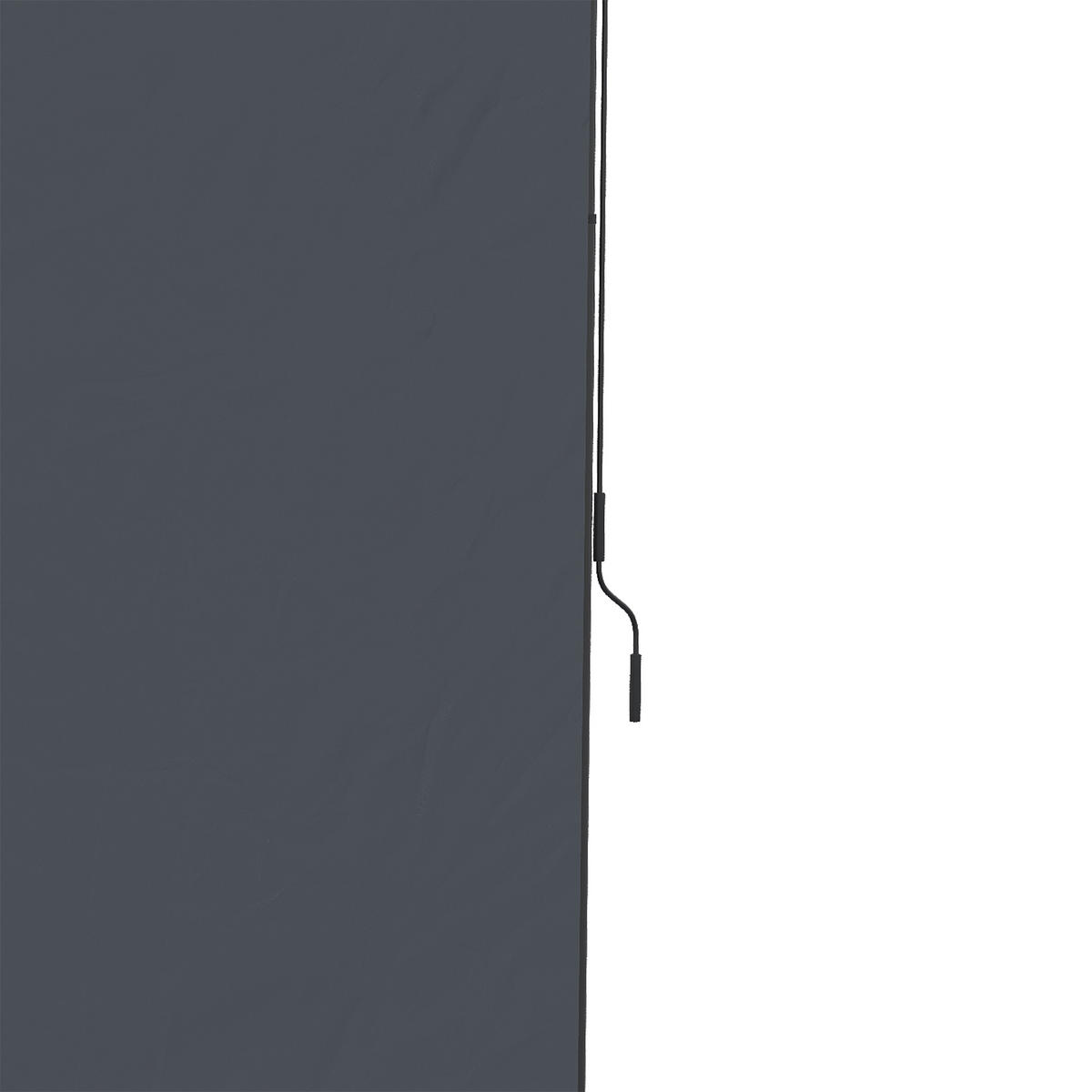SEITENMARKISE 200x292 cm grau - Grau, Metall (200/305/3.8cm) - Fortuna Lai