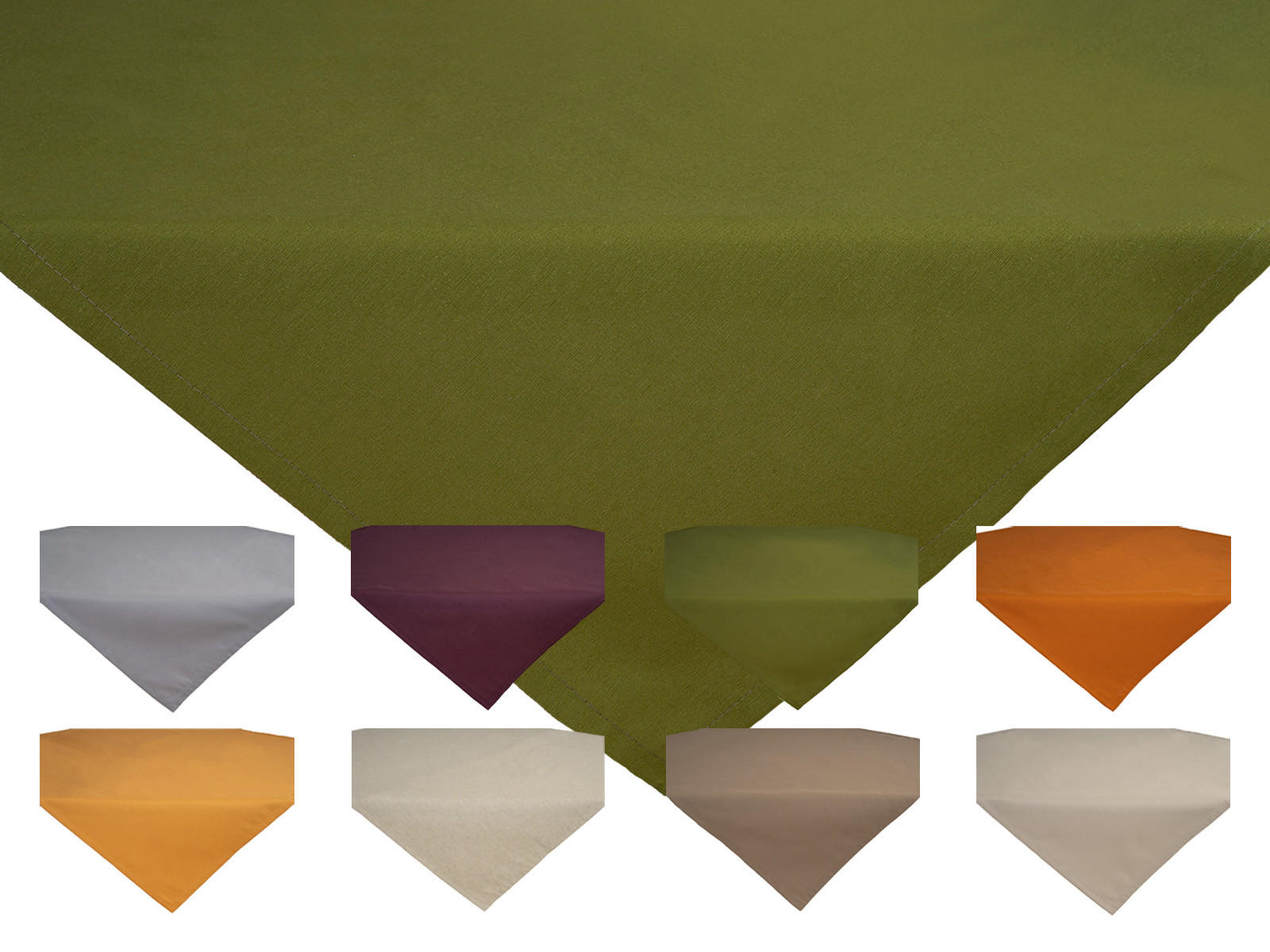 MITTELDECKE Wunschton moosbild-grün 80/80 cm - Grün, Textil (80/80cm) - beties Heimtextil