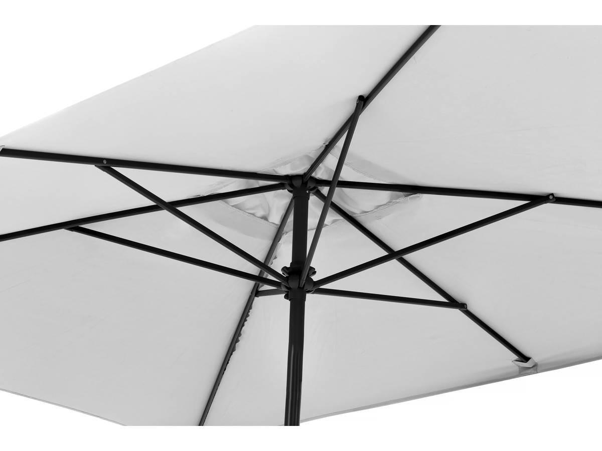 SONNENSCHIRM sol 2 Grau - Grau, Metall (300/200cm) - Habitat Garten