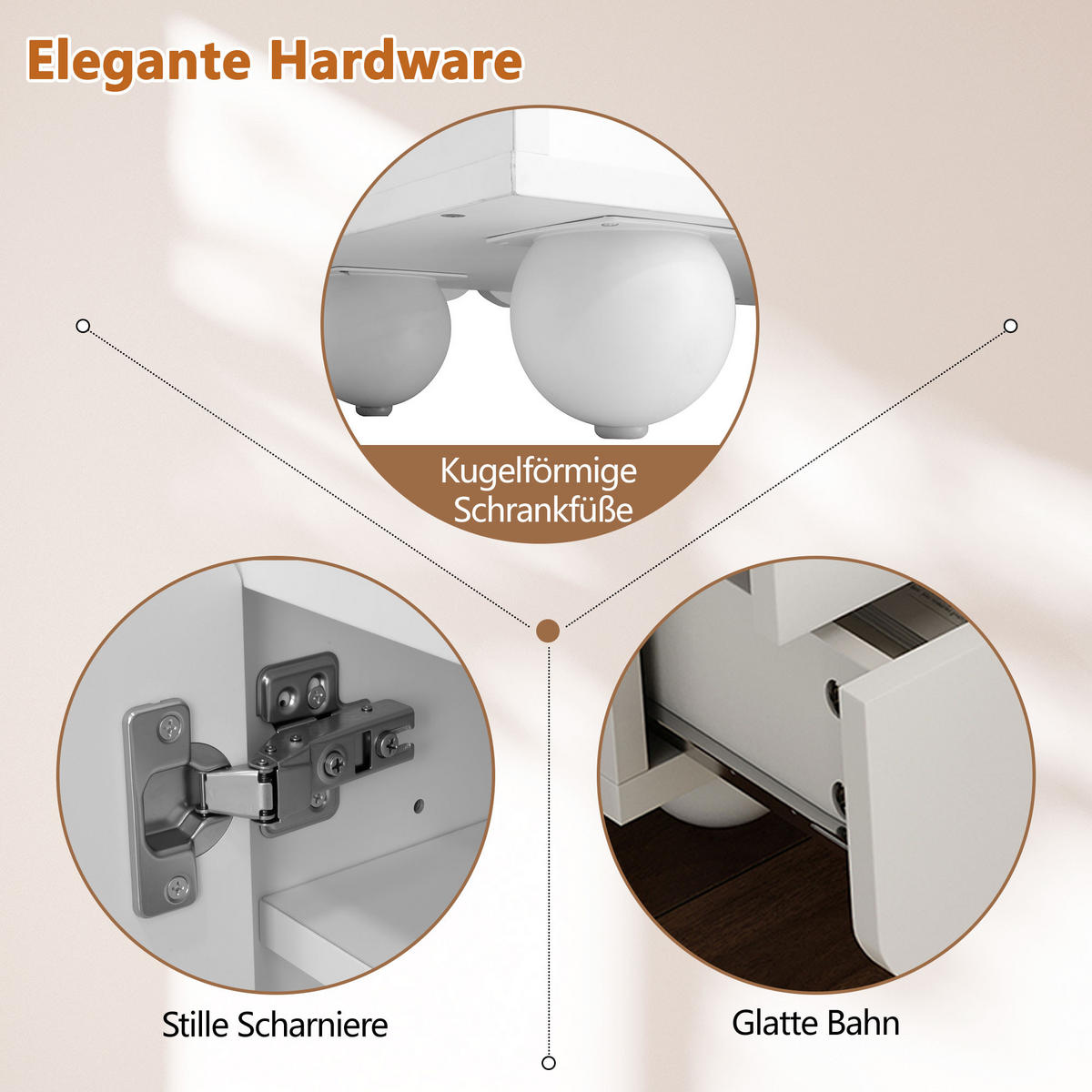 TV-SCHRANK Weiß 175/38/37 cm Doppeltüren Schubladen Flach - Weiß, Karton (38/37/175cm) - PANGIVO