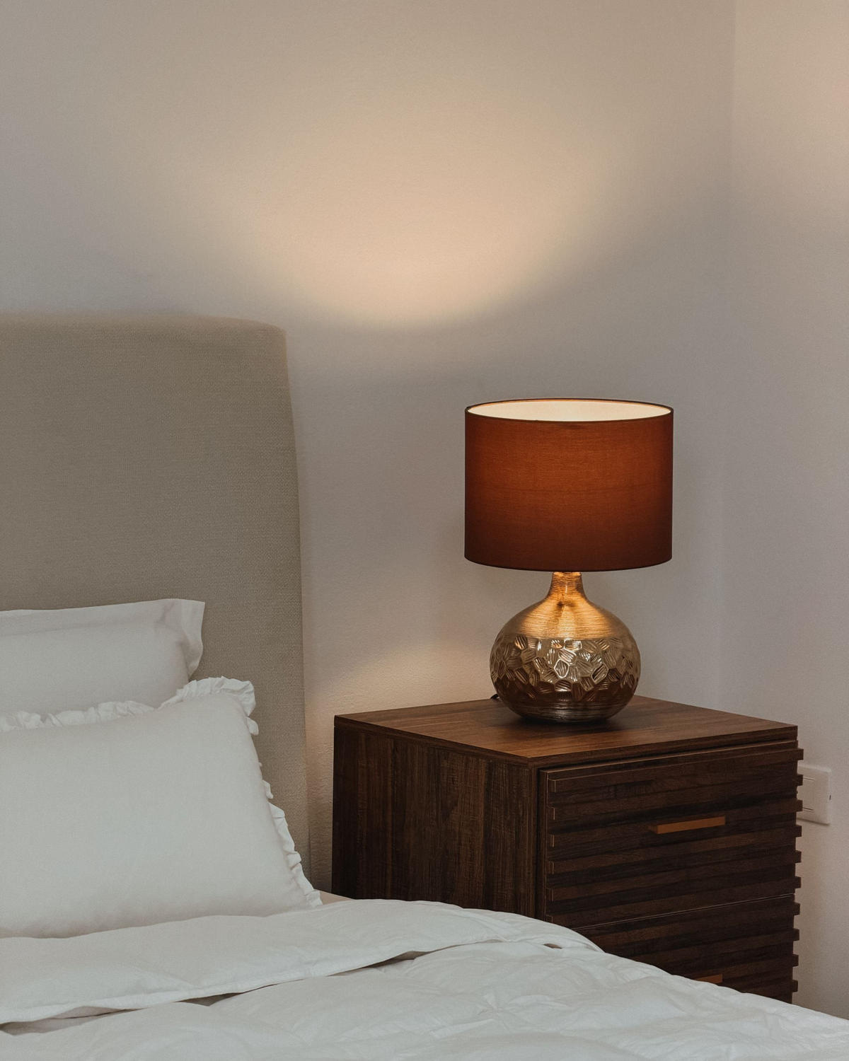 TISCHLAMPE Yakima 28/28/43 cm - Braun, Keramik (28/28/43cm) - Beliani