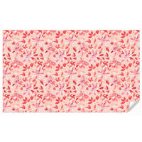 TAPETE - Botanisch - Blumen - Rot - 450x280 cm - Koralle, Papier (450/280cm) - OnlyWow