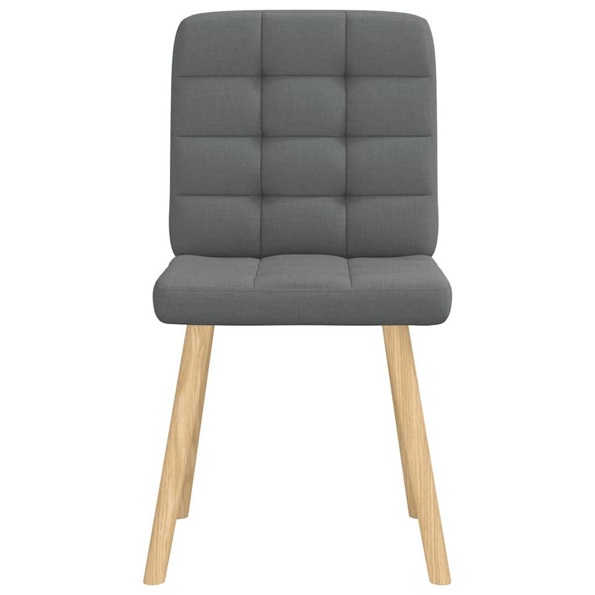 ESSZIMMERSTÜHLE 2 Stk. Dunkelgrau Stoff 45*54*86cm - Dunkelgrau, Metall (45/86/54cm) - ZMH