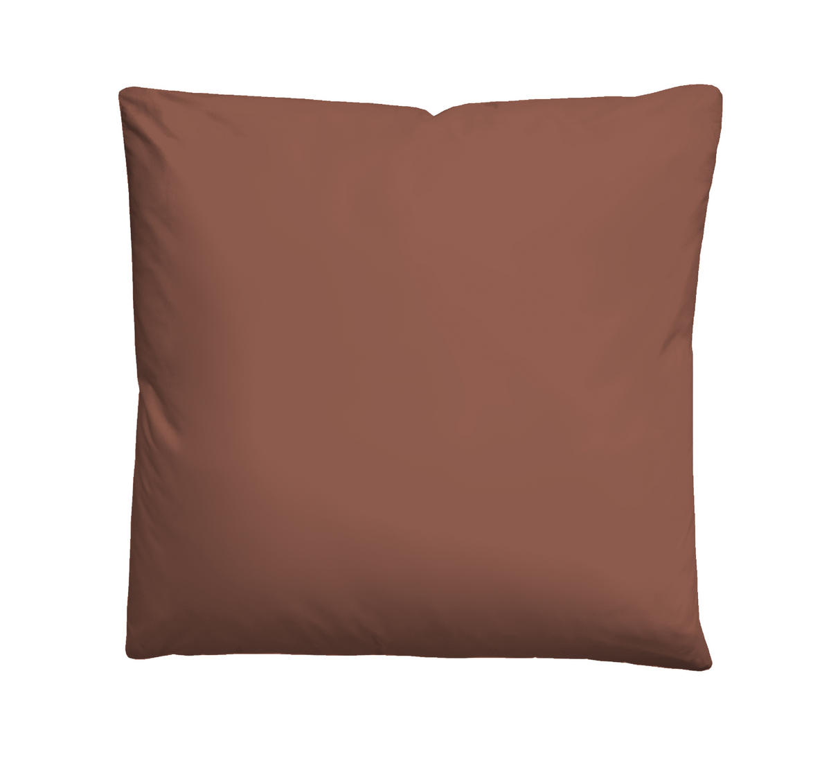 BETTWÄSCHE-GARNITUR Linon UNI kardinal, 155x220 cm + 80x80 cm - Dunkelrot, Textil (155/220cm) - biberna