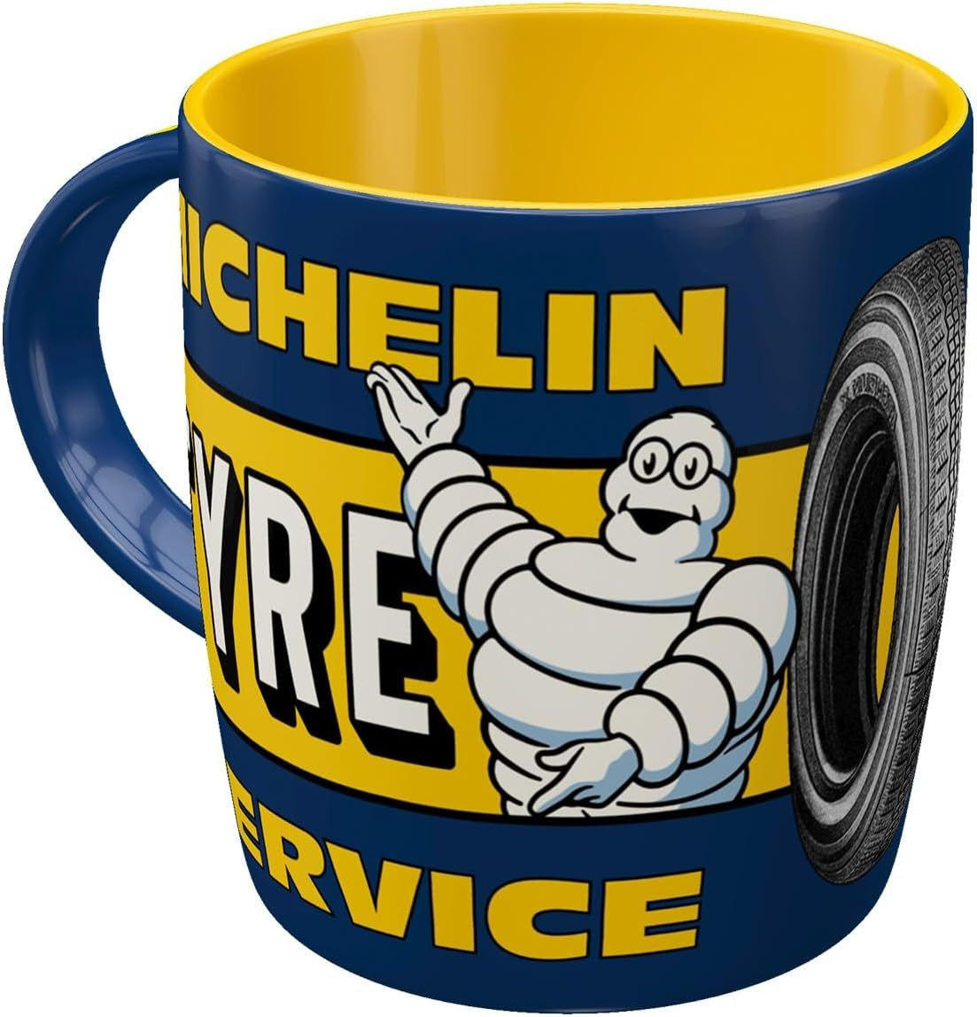 KAFFEETASSE 330 ml Michelin Tyre Service - Multicolor, Keramik (0.33L) - Nostalgic-Art