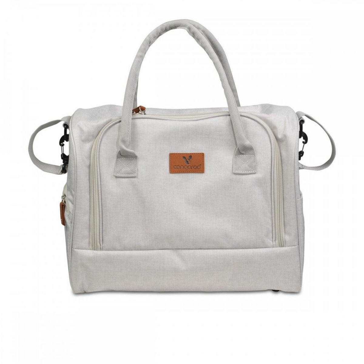 WICKELTASCHE Jossie beige Wickelunterlage, viele Fächer, Tragegriffe, verstellbarer Schultergurt - Beige, Textil (20/28/38cm) - Cangaroo