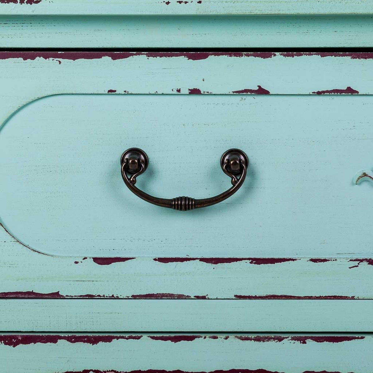 KOMMODE aus Holz, 90x42x76cm - Blau, Holz (90/76/42cm) - Wanderlust