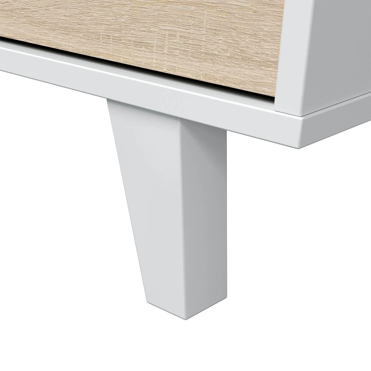 BUFFETSCHRANK mit 3 Türen - L154 cm - Zaiken Plus - Weiß, Holzwerkstoff (41/75/10.5cm) - Calicosy