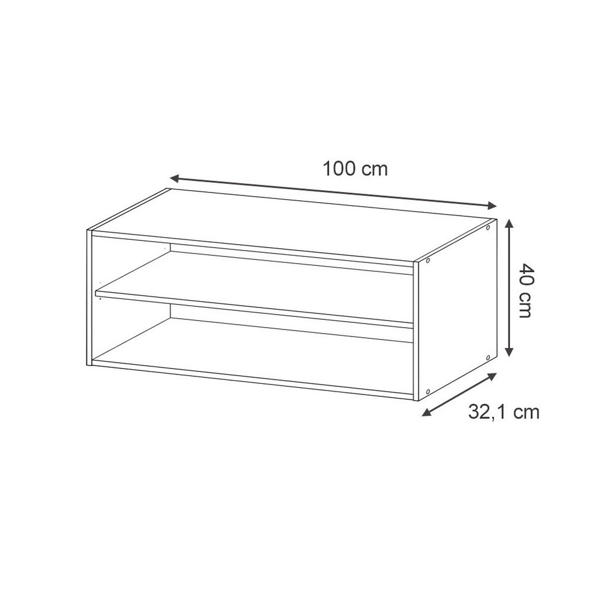 HÄNGESCHRANK Fame-Line, Anthrazit/Anthrazit, 100 cm - Anthrazit, Holzwerkstoff (100/40/32.5cm) - Vicco