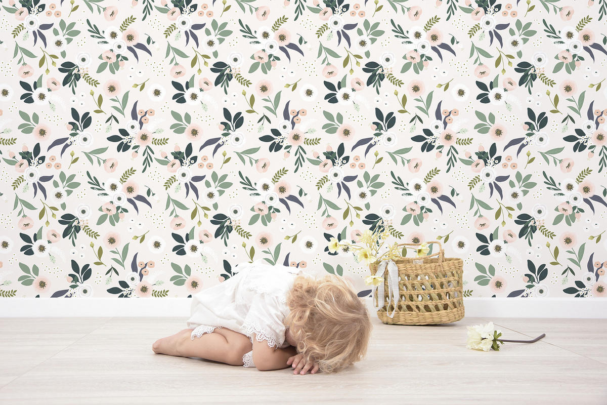 VLIESTAPETE Wonderland 50 cm x 10 m rosa Hintergrund - Pink/Multicolor, Papier (50/1000cm) - Lilipinso