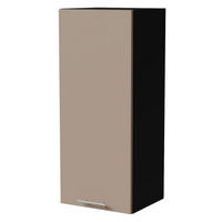 HÄNGESCHRANK Brerra W4/40 Schwarz / RAL 1019 graubeige Matt 40 / 32,5 / 96cm - Graubraun/Schwarz, Holz/Holzwerkstoff (40/96/32.5cm) - Feldmann-Wohnen