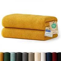 SAUNATUCH 2er-Set, 2x Saunatuch 80/200 cm, Gelb - Gelb, Textil (80/200cm) - Blumtal