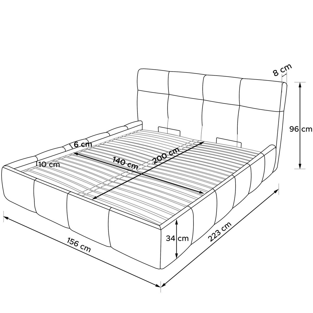 POLSTERBETT ALTOS, weiß - Weiß, Holz/Holzwerkstoff (140/200cm) - KONSIMO®