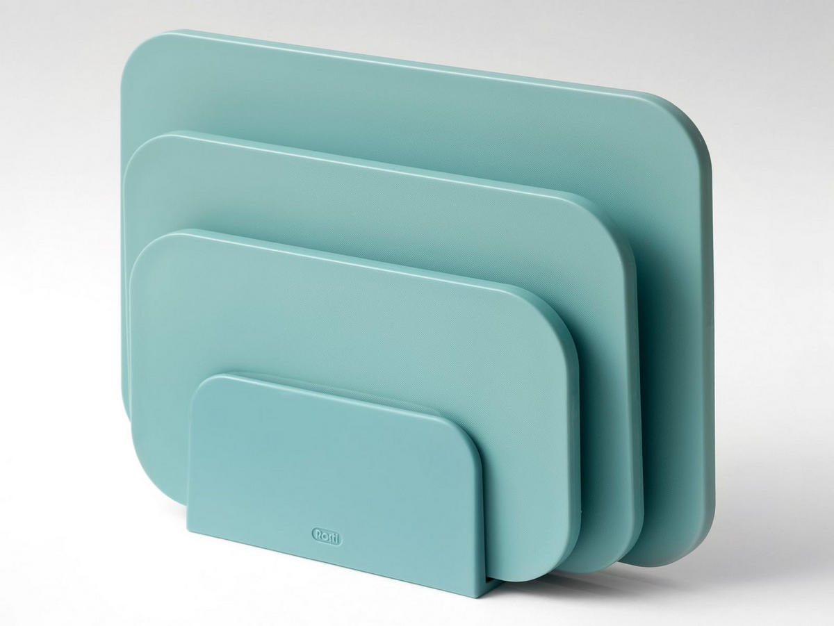 SCHNEIDEBRETTER-SET Choptima nordic green - Türkis, Kunststoff (35/26cm) - Rosti