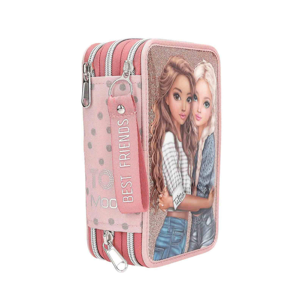 SCHUL-SET TROLLEY DOTS TOPModel rosa 2er Set - Rosa, Textil (1/1cm) - Depesche Germany