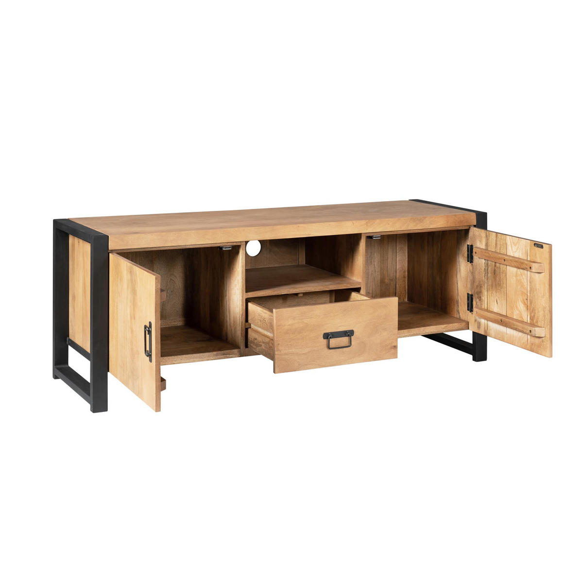 TV-MÖBEL Britt Braun 45/150/55 cm - Braun, Holz (150/55/45cm) - Starfurn