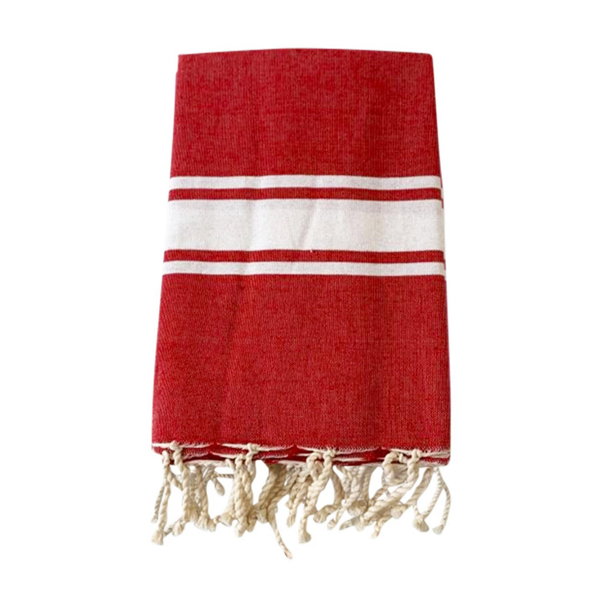 HAMAMTUCH Kozo Rot 100x200 190g/m² - Rot, Textil (100/200cm) - LE COMPTOIR DE LA PLAGE