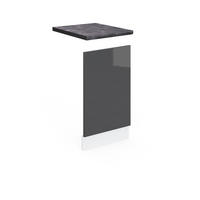 FRONTBLENDE R-Line Anthrazit Hochglanz 45 cm, AP Anthrazit - Schwarz Hochglanz/Anthrazit, Holzwerkstoff (45/57.2/1.6cm) - Vicco