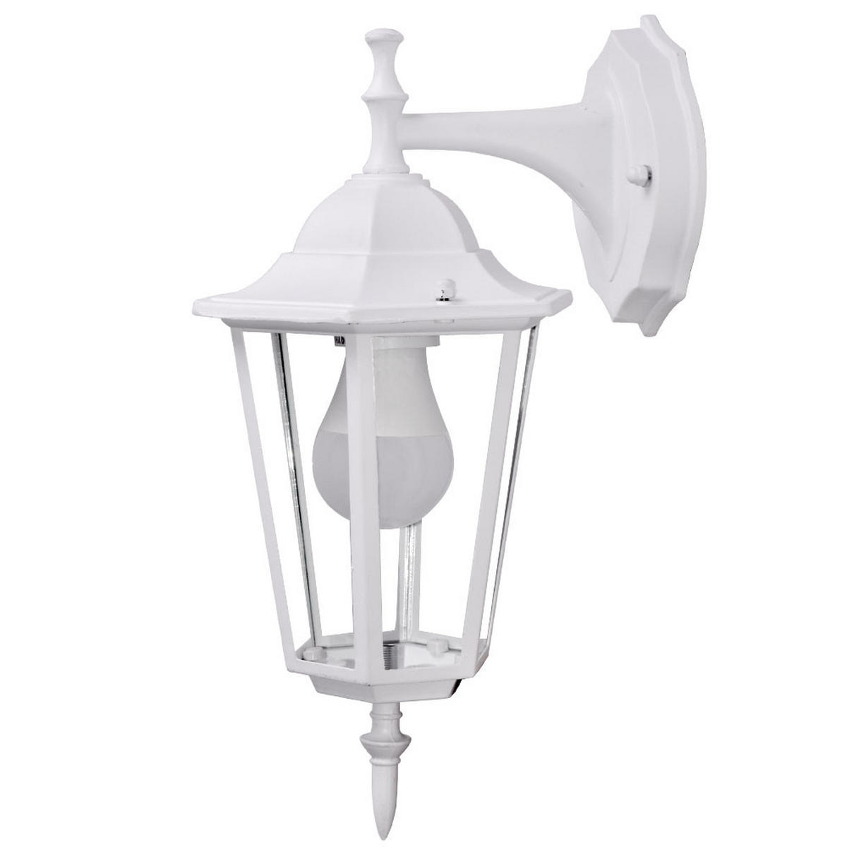 LED WANDLEUCHTE Weiß Kunststoff - Weiß, Glas (20.8/17/36cm)