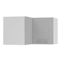 ECKHÄNGESCHRANK Kvantum W12/60/36 Dust Grey Matt / Weiß Matt 60 / 60 / 36cm - Weiß/Grau, Holz/Holzwerkstoff (60/36/60cm) - Feldmann-Wohnen