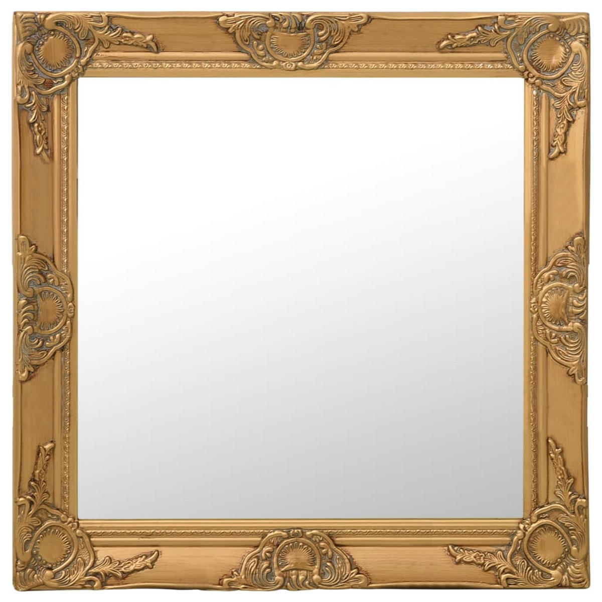 WANDSPIEGEL im Barock-Stil 60x60 cm Golden - Goldfarben, Holz (60/60/60cm) - furnicato