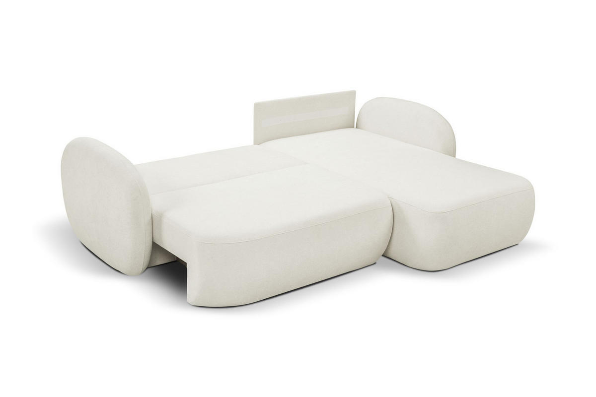 ECKSOFA Olena - Weiß (Sicuro 60) - Weiß, Holzwerkstoff (248/174cm)