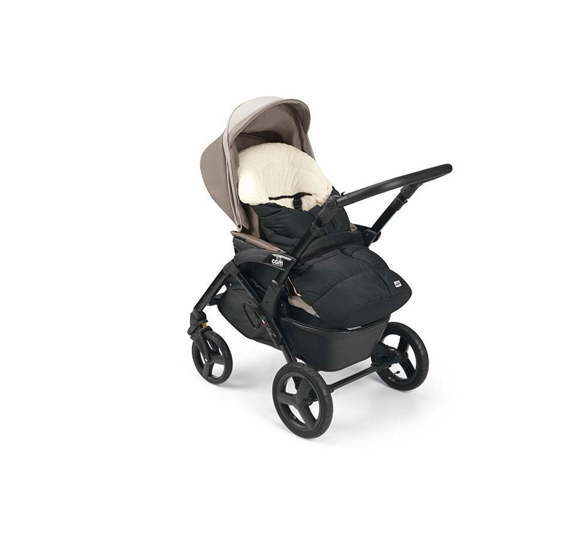 WINTER-FUSSSACK universell Moritz für Babys - Schwarz, Kunststoff (128/656/328cm) - Cam il Mondo del Bambino S.p.A.