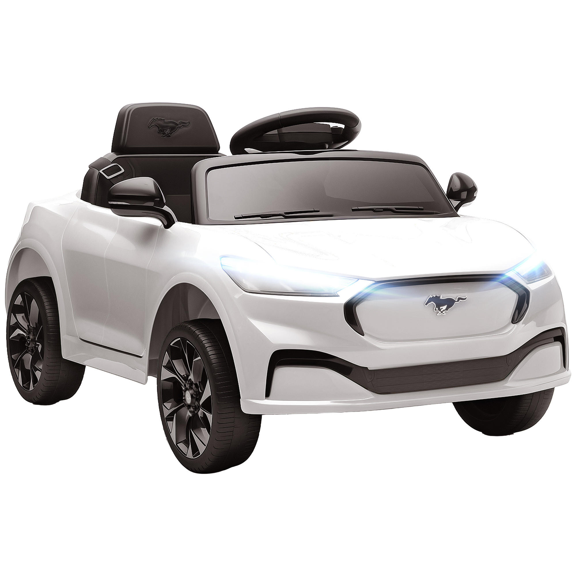 ELEKTRO-KINDERAUTO DE-13149 2 Motoren Weiß - Weiß, Kunststoff (233.68/139.7/111.76cm) - ComfortXL