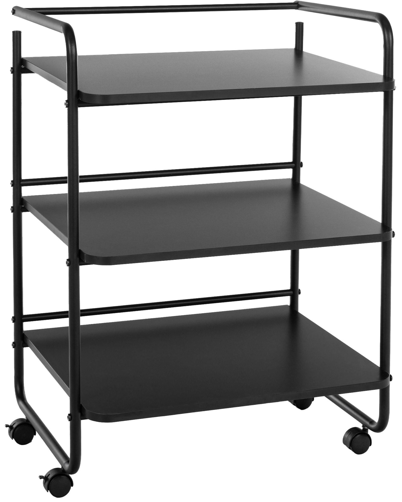 SERVIERWAGEN Metall Schwarz - Schwarz, Metall (61/82/51cm) - CLP