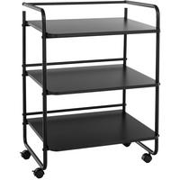 SERVIERWAGEN Metall Schwarz - Schwarz, Metall (61/82/51cm) - CLP