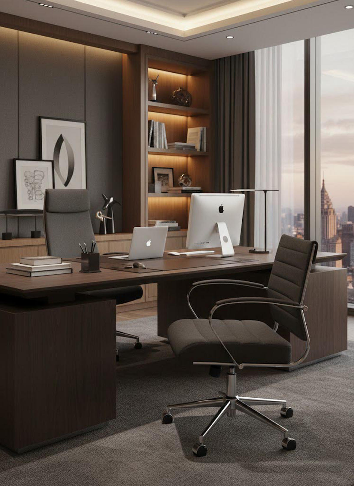 BÜROSTUHL Rynex Stoff dunkelgrau - Chromfarben/Dunkelgrau, Textil/Metall (57/100/62cm) - TPFLiving