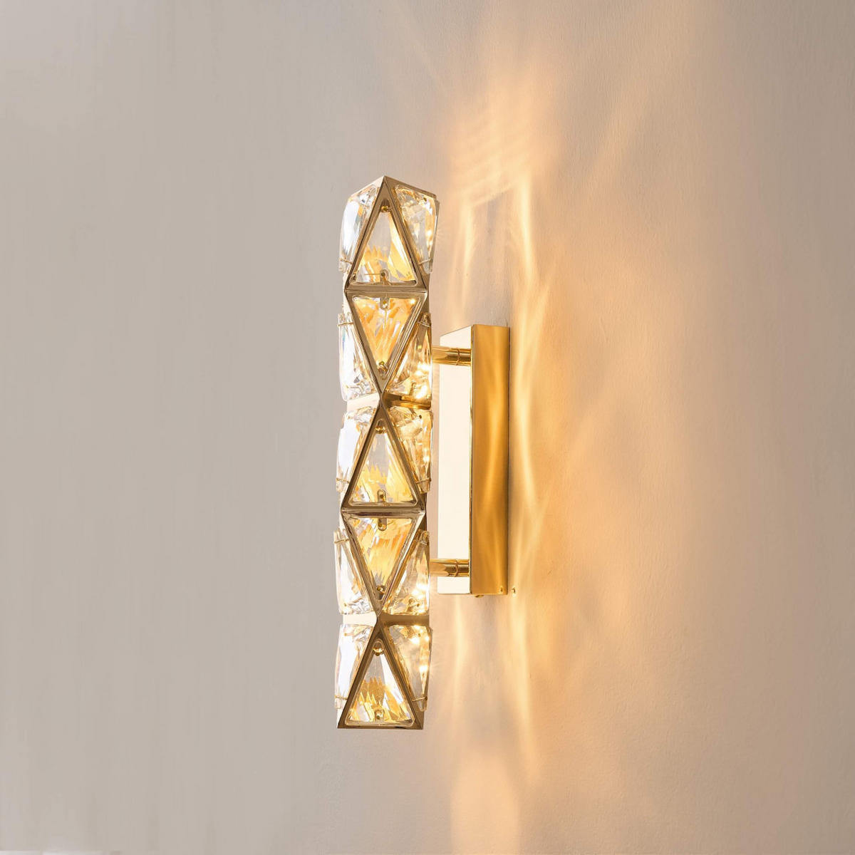 WANDLEUCHTE Dalina, Roségold, 40cm - Roségold, Glas (6.4/40/12cm) - KOSILUM