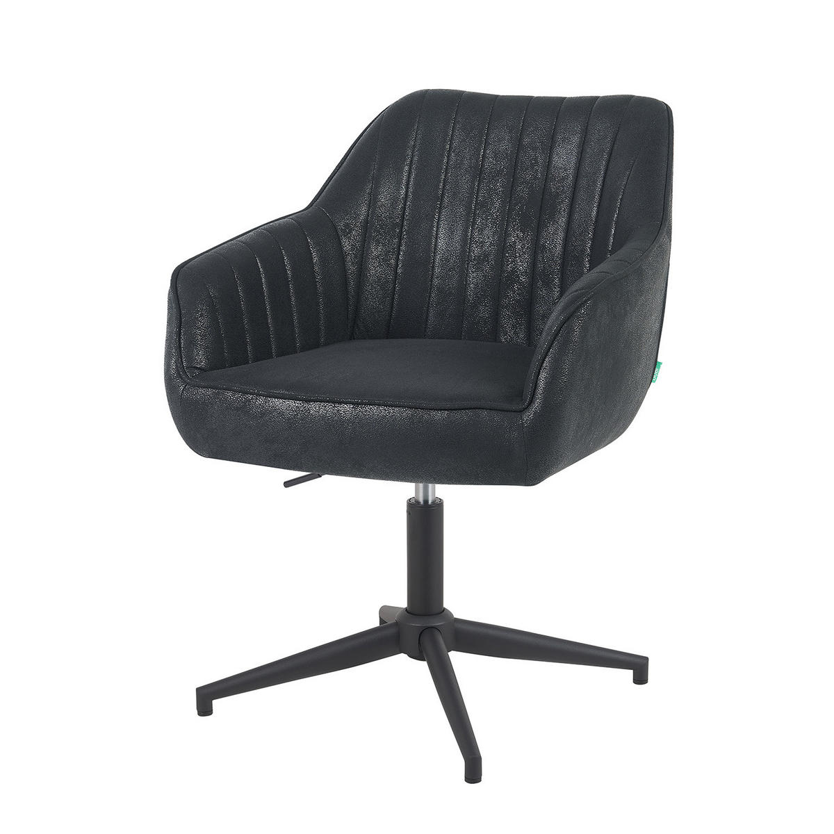 BÜROSTUHL Mika-Caro - Schwarz, Textil/Metall (60/79/61cm) - DUBI Möbel