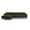 ECKSOFA links Mamaia aus strukturiertem Stoff grün 5 Sitzplätze - Grün, Textil (185/293cm) - Micadoni